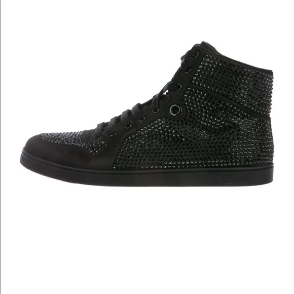 Gucci Satin High-Top Sneaker - Picture 5 of 8